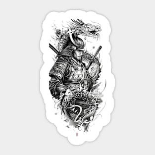 Samurai Warrior. Traditional Japanese. Sticker